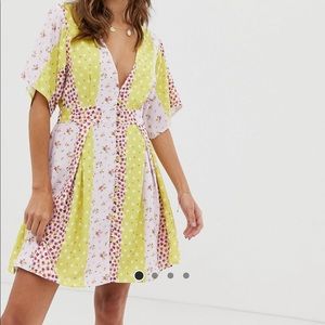 ASOS pink floral dress